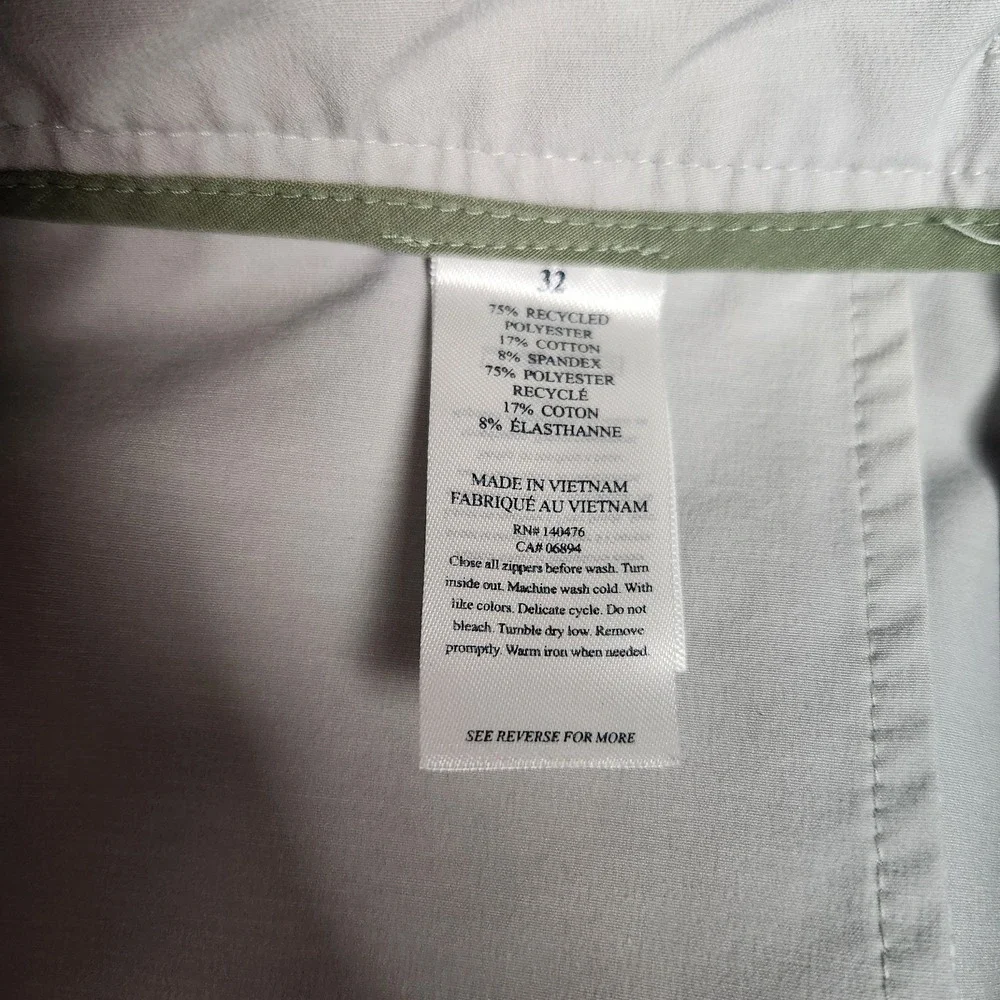 Faherty All Day Shorts Men 32 W 9 I Khaki Beige Golf Chino Drawstring Preppy